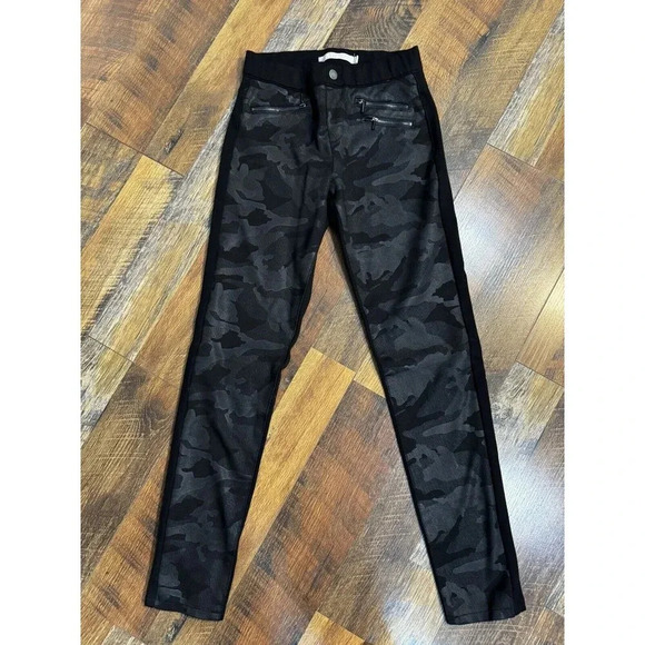Tractr Girl’s Black Camo Stretch Pants Size: Girl’s 12 - Picture 1 of 5